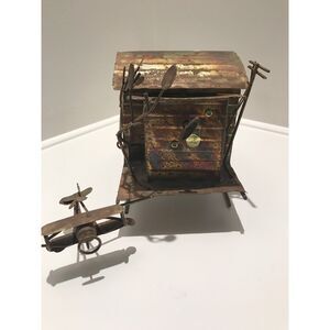 Metal Art | Music Box: Copper Airport Music Box 'Fly Me To The Moon'